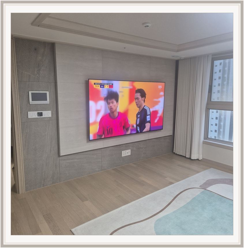 광주 · 양평 · 가평 벽걸이TV 설치 시 화면 위치를 참고할 수 있는 사진 1