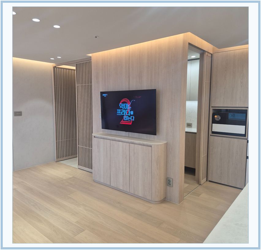 효행 · 수원 · 장안 벽걸이TV 설치 시 화면 위치를 참고할 수 있는 사진 2
