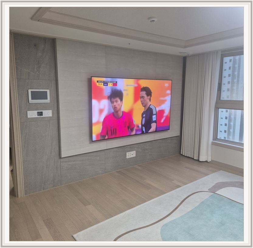 춘천 · 홍천 · 인제 벽걸이TV 설치 시 화면 위치를 참고할 수 있는 사진 1