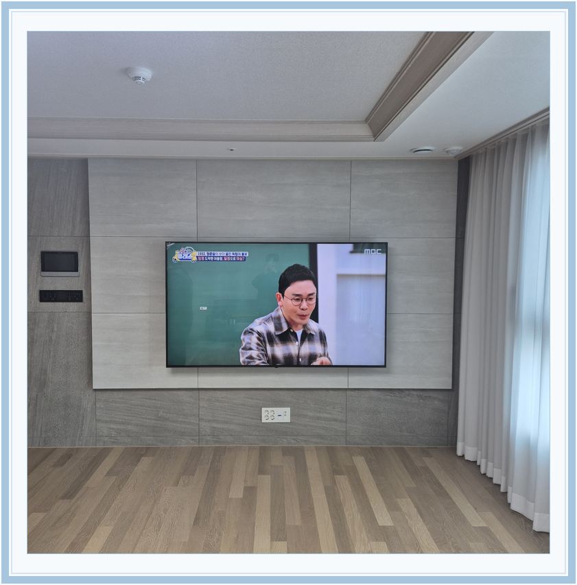 검단 · 김포한강 · 장기 벽걸이TV 설치 시 화면 위치를 참고할 수 있는 사진 2