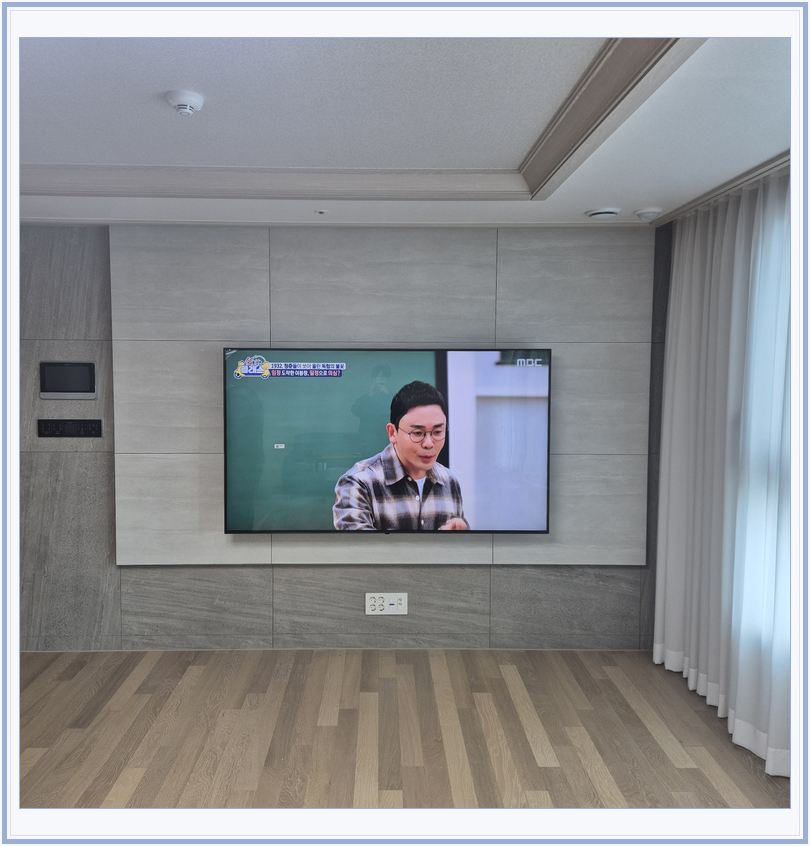 동탄 · 오산세교 · 병점 벽걸이TV 설치 시 화면 위치를 참고할 수 있는 사진 3